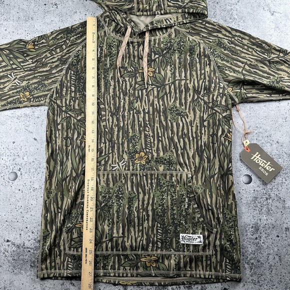 New NWT Howler Bros Loggerhead Hoodie Mens Medium Swamp Country Camo Pocket - Picture 5 of 11